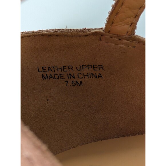 Talbots Lynsday Espadrilles Wedges Suede Size 7.5 Nude Beige Summer Neutral - Picture 9 of 11